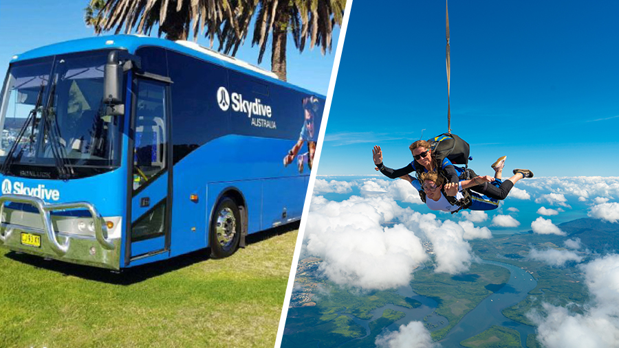 Free bus transfers cairns skydive