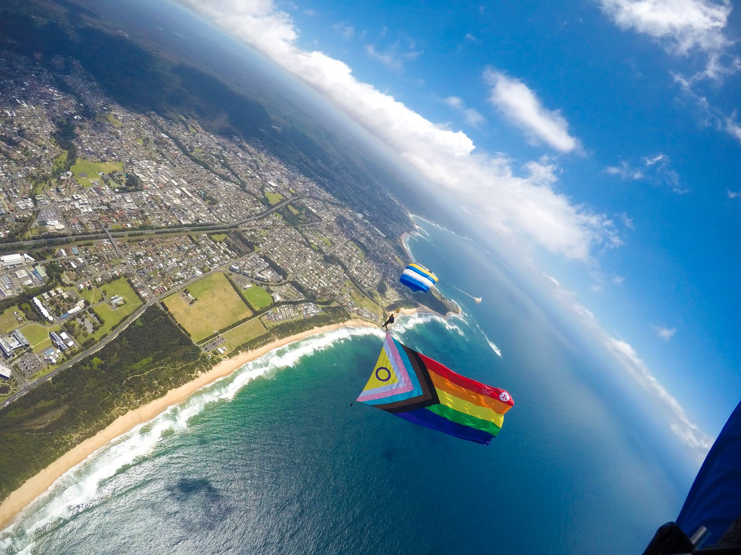 Pride Flag Skydive