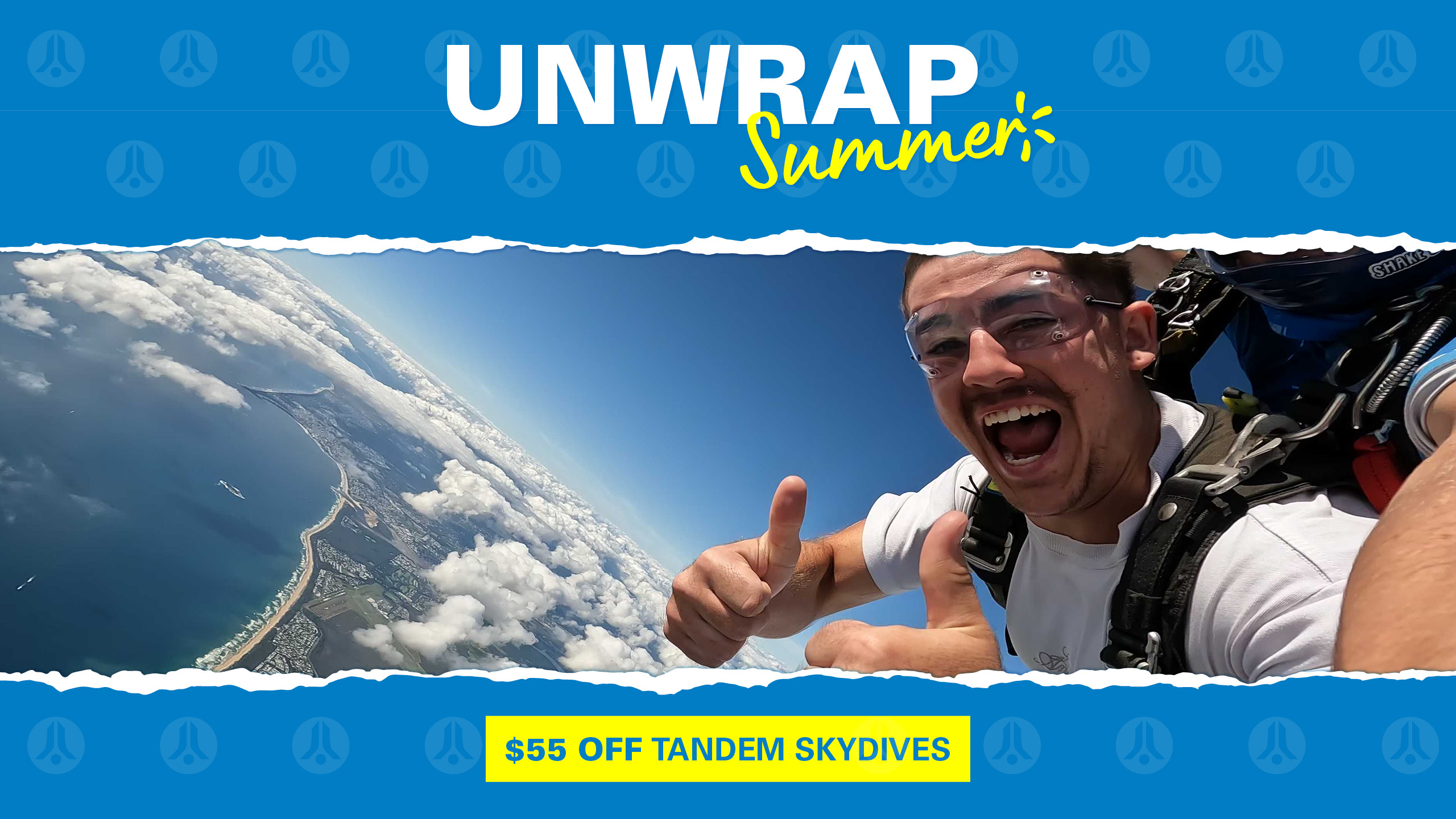 unwrap skydive australia $55 off campaign